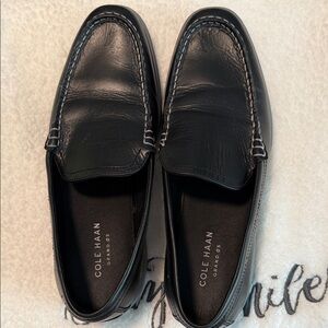 Cole Haan Men's Grand. ØS Black Slip-On Loafers